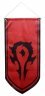Прапор Орди Варкрафт World of Warcraft Horde Flag banner (125 х 55 см)