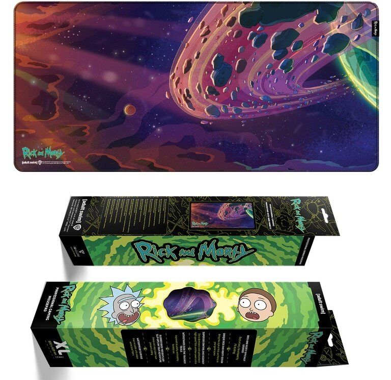 Коврик для мыши игровая поверхность Warner Brothers RICK AND MORTY Outer Space Рик и Морти XL (90*42 cm)