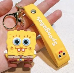 Брелок підвіска на рюкзак SpongeBob 3D Keychain Спанчбоб Губка Боб Квадратні Штани