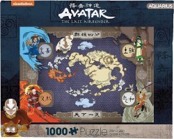 Пазл Аватар Карта Aquarius Avatar The Last Airbender - Map Puzzle (1000-Piece)