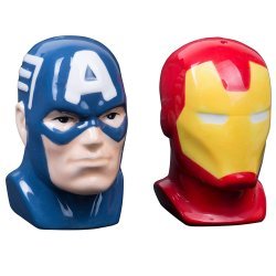 Солонка і Перечниця Marvel Captain America and Iron Man Salt and Pepper Shakers