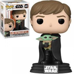 Фігурка Funko Star Wars Mandalorian Luke Skywalker with Grogu Фанко Мандалорець Люк Грогу 482