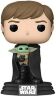 Фігурка Funko Star Wars Mandalorian Luke Skywalker with Grogu Фанко Мандалорець Люк Грогу 482
