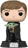Фігурка Funko Star Wars Mandalorian Luke Skywalker with Grogu Фанко Мандалорець Люк Грогу 482