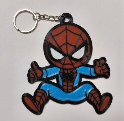 Брелок Marvel Spider-man Keychain Человек паук ABS пластик 9 см.