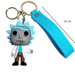 Брелок подвеска на рюкзак Rick and Morty 3D Rick Keychain Backpack Рик и Морти Рик