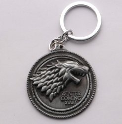 Брелок Game of Thrones Stark Wolf Head №2