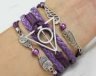 Браслет Harry potter purple leather