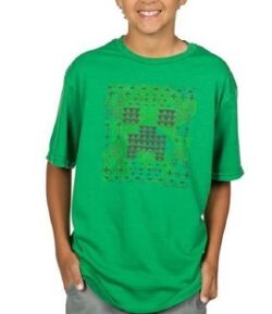Футболка Minecraft Creeper Glyph Youth Tee (размер XL)