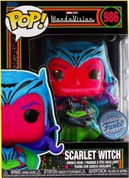 Фигурка Funko Marvel WandaVision - Scarlet Witch (BLACK LIGHT) Фанко АЛАЯ ВЕДЬМА (Funko  Exclusive) 986 