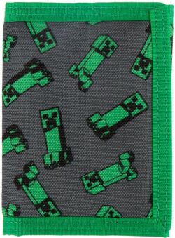 Кошелёк JINX Minecraft Creeper Crowd Tri Fold Wallet Green