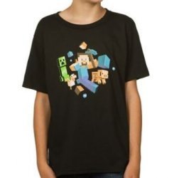  Футболка Minecraft Run Away! Glow in the Dark Youth Tee (размер L)