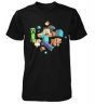  Футболка Minecraft Run Away! Glow in the Dark Youth Tee (розмір L)