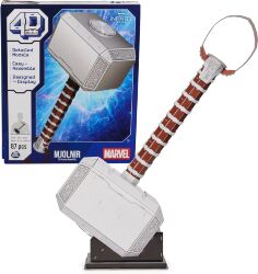 Пазл 4D Build Marvel Thor Mjolnir Hammer puzzle 3D картон Молот Тора Мьольнір 87 шт.
