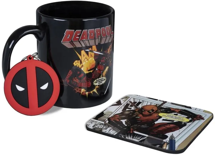 Подарунковий набір Pyramid International Marvel: Deadpool Mug Set (кухоль, підставка, брелок)