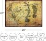 Пазл Lord of the Rings AQUARIUS Hobbit Middle Earth Map Puzzle Володар кілець Мапа Середземя 1000 шт.