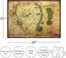 Пазл Lord of the Rings AQUARIUS Hobbit Middle Earth Map Puzzle Володар кілець Мапа Середземя 1000 шт.