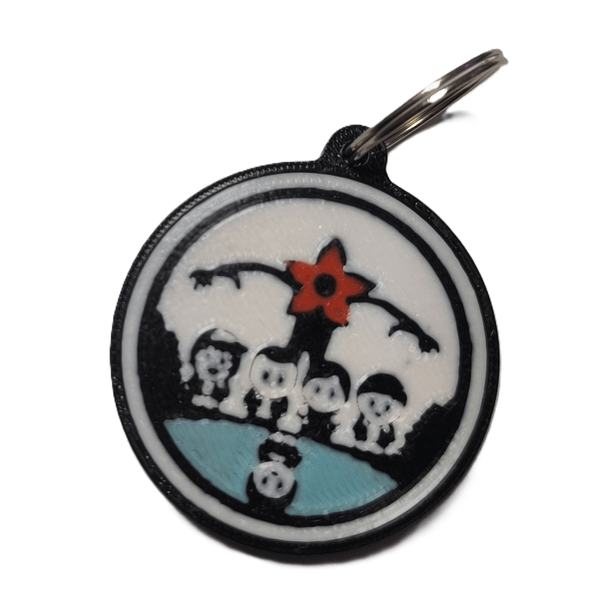 Брелок Stranger Things Demogorgon 2 Очень странные дела Демогоргон ABS пластик 4 см.