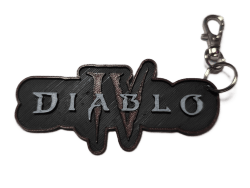 Брелок Diablo 4 Logo Keychain Діабло ABS пластик 6 см.