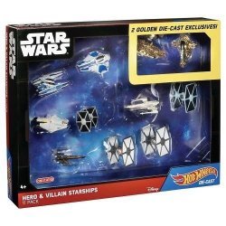 Набор фигурок Star Wars Hot Wheels Hero Villain Starships 11-Pack