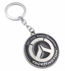 Брелок Overwatch Keychain - Metal Blizzard silver