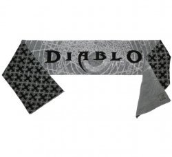 Шарф Diablo Knitted Scarf - Grey Диабло 214*33 см