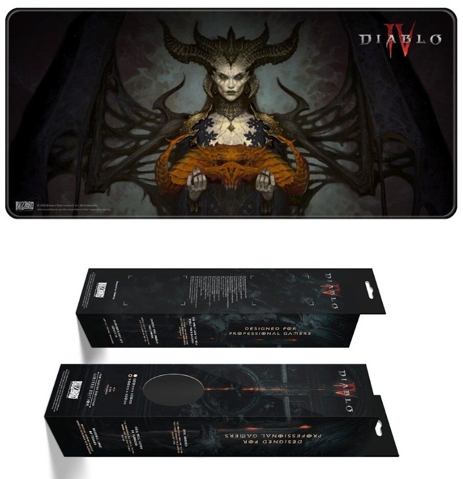 Килимок для миші ігрова поверхня Blizzard DIABLO IV 4 Lilith Діабло Ліліт XL (90*42 cm)