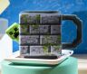 Чашка та підставка Zak designs Minecraft Creeper Sculpted 3D Mug Майнкрафт Кружка кераміка 450 мл.