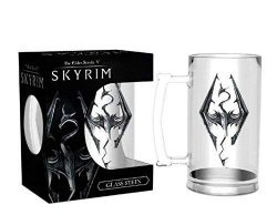 Кружка Skyrim - Dragon Symbol Glass stein