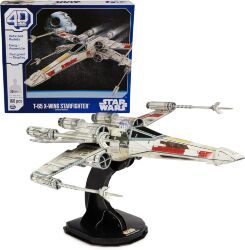 Пазл 4D Build Star Wars T-65 X-Wing Starfighter puzzle 3D картон Звёздный истребитель 160 шт. 