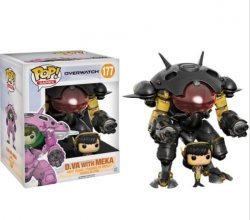 Фігурка Overwatch Funko Pop! Vinyl Carbon Fiber D.Va and MEKA Buddy (Blizzard Exclusive)