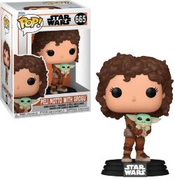 Фигурка Funko Star Wars Mandalorian Peli Motto with Grogu Фанко Мандалорец Пели с Грогу 665