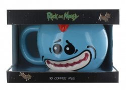 Чашка Рик и Морти мистер Мисикс Mr. Meeseeks 3D Sculpted Mug 18 Oz