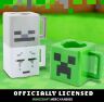 Набір 3 чашок Minecraft Stacking Coffee Mugs Creeper Skeleton and Ghast кружки Майнкрафт 250 мл