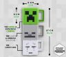 Набір 3 чашок Minecraft Stacking Coffee Mugs Creeper Skeleton and Ghast кружки Майнкрафт 250 мл