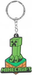 Брелок Minecraft Creeper Attack Keychain Green