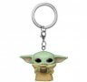 Брелок Funko Pocket Pop Star Wars Мандалорець The Mandalorian The Child Grogu Грогу з чашкою