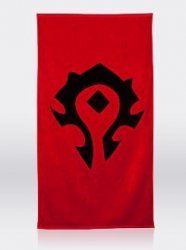 Полотенце со знаком Орды (Horde World of Warcraft Towel) 150 x 72 cm