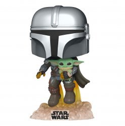 Фигурка Funko Star Wars: Mandalorian Flying with The Child Фанко Звёздные войны Йода Grogu Грогу 402