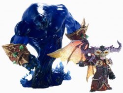 World Of Warcraft - Gnome Warlock: Valdemar with Voidwalker Voyd Premium Figure