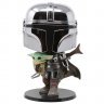 Фігурка Funko Pop Star Wars: Mandalorian with The Child фанко Мандалорец з Малюком 25 см