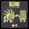 Значок 2017 Blizzcon Exclusive Murloc Blizzard Pin 