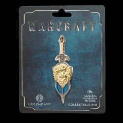 Значок collectible Pin Warcraft LOTHAR SWORD and SHIELD DUAL PIN