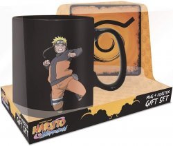 Подарунковий набір Наруто Naruto Shippuden - Clone Jutsu Magic Mug and Coaster Set (чашка, підставка)