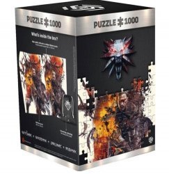 Пазл THE WITCHER 3 Ведьмак Puzzle JIGSAW MONSTERS + Poster (1000 шт) + Мешочек