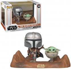 Фигурка Funko Pop! Moment Star Wars: Mandalorian and The Child Мандалорец Фанко Звёздные войны