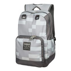 Рюкзак Майнкрафт Minecraft Creepy Creeper Kids Backpack (Grey, 18") School 