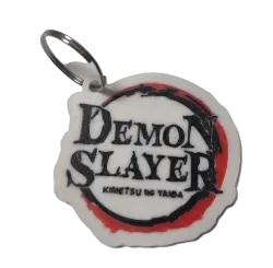 Брелок Demon Slayer Logo Keychain ABS пластик Клинок, що розсікає демонів 6 см.