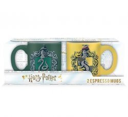 Чашки Подарочный набор Harry Potter - Slytherin and Hufflepuff Espresso Mug Set