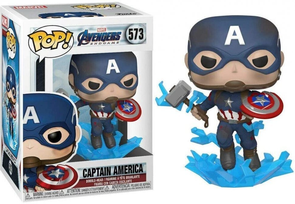 Фигурка Funko Marvel: Avengers Endgame Captain America with Broken Shield Mjoinir 573